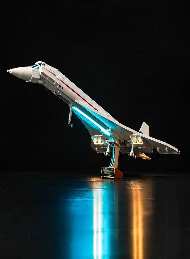 BrickBling LED Lighting Compatible with Lego Concorde, Creative Light Kit Compatible with Lego 10318-No Model Included - Image 1